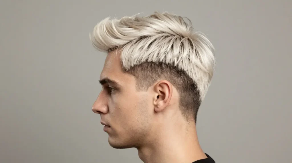 Bleached Hair with Dark Roots