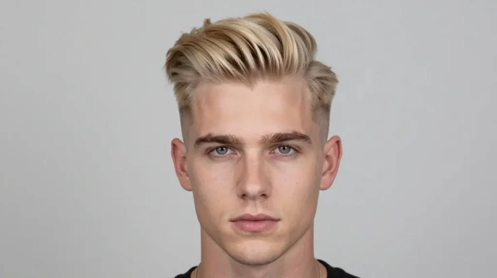 Bleached Side Part