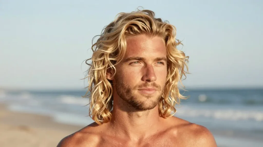 Bleached Waves Male Style