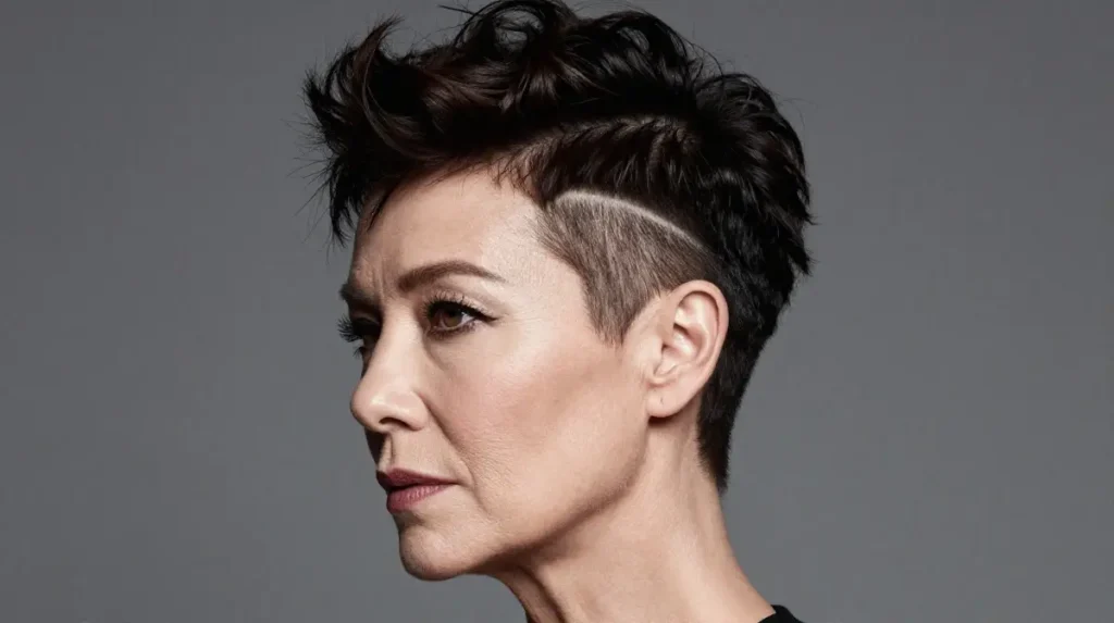 Bold Funky Undercut Pixie