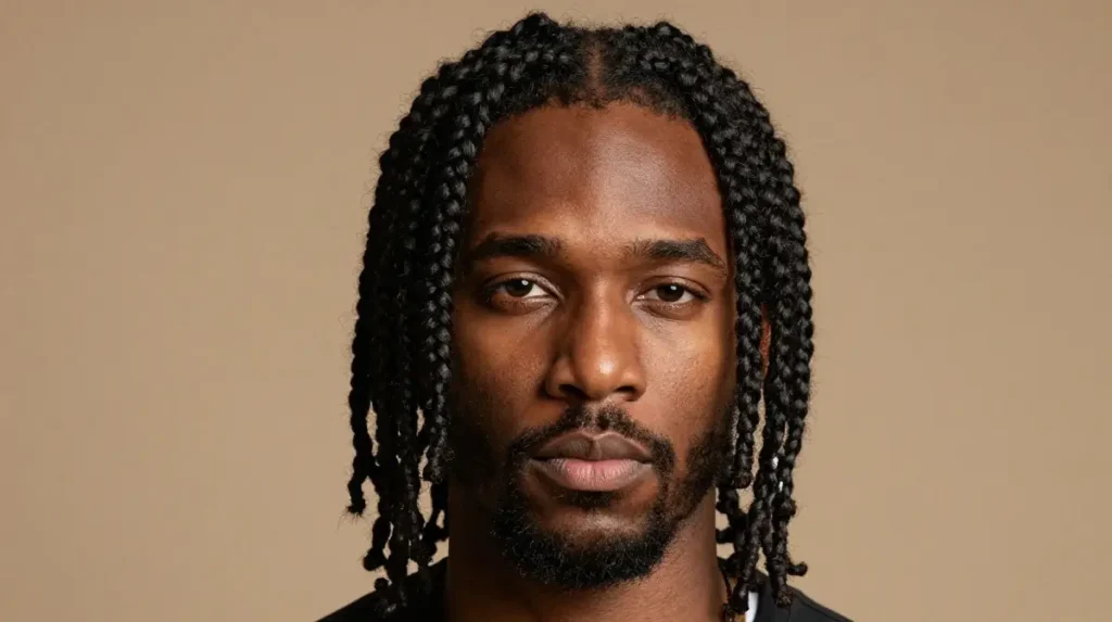 Box Braids for Men with Thick Hair