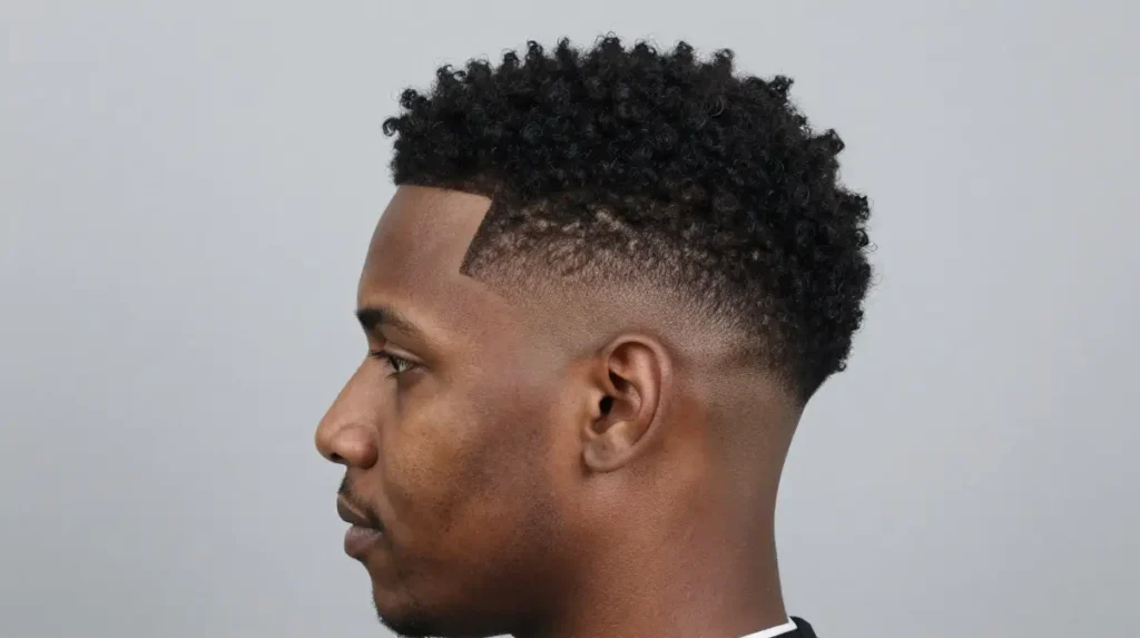 Burst Fade for a Unique Curved Outline