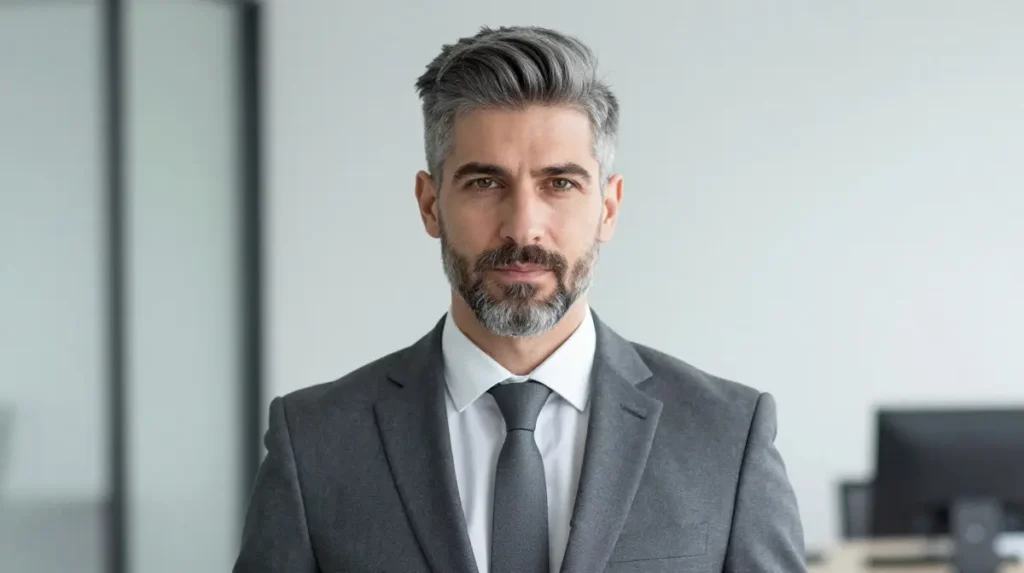 Business Professional Grey Hairstyle