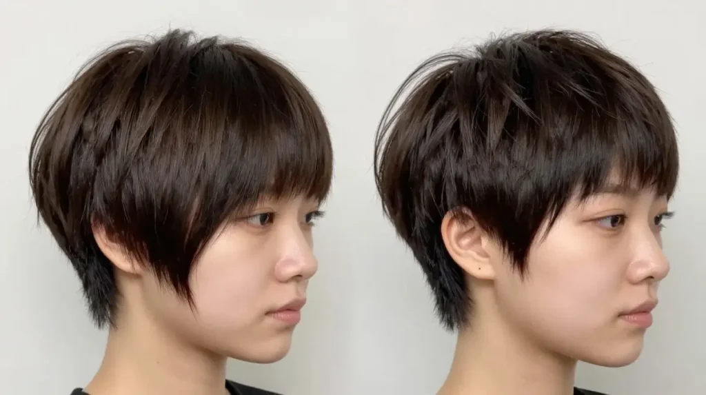 Choppy Pixie With Razored Ends