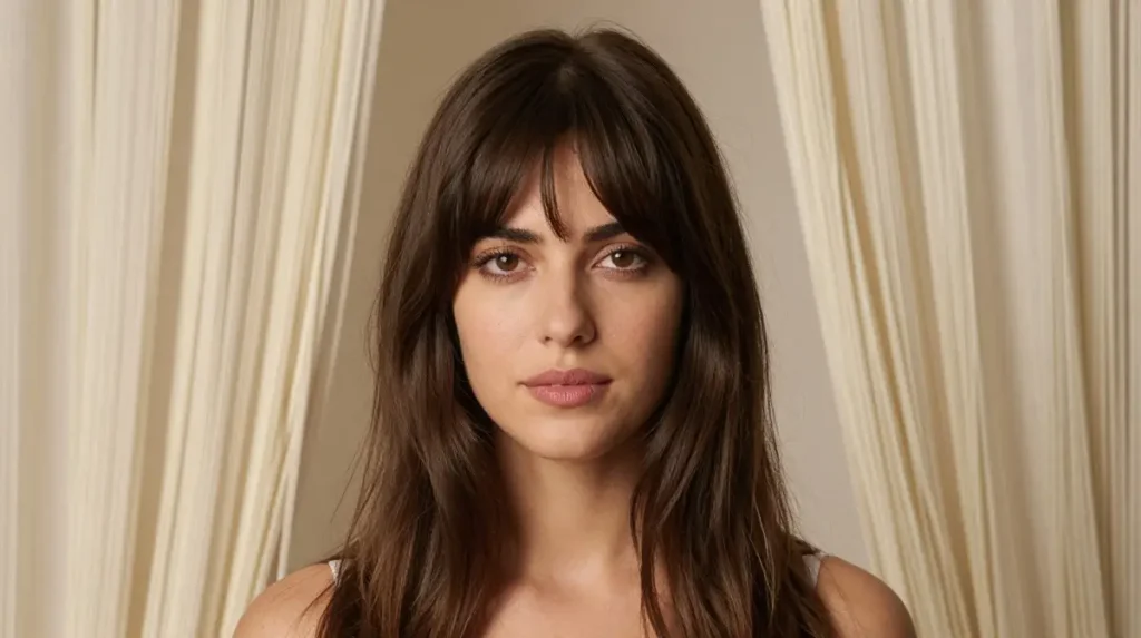Classic Center-Parted Curtain Fringe