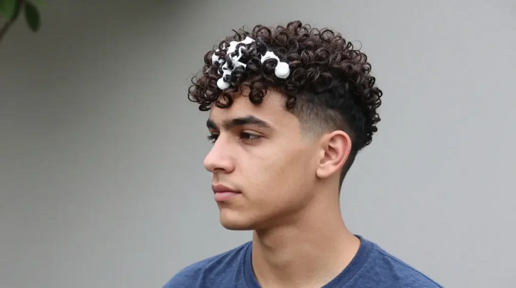 Curly Frat Haircut