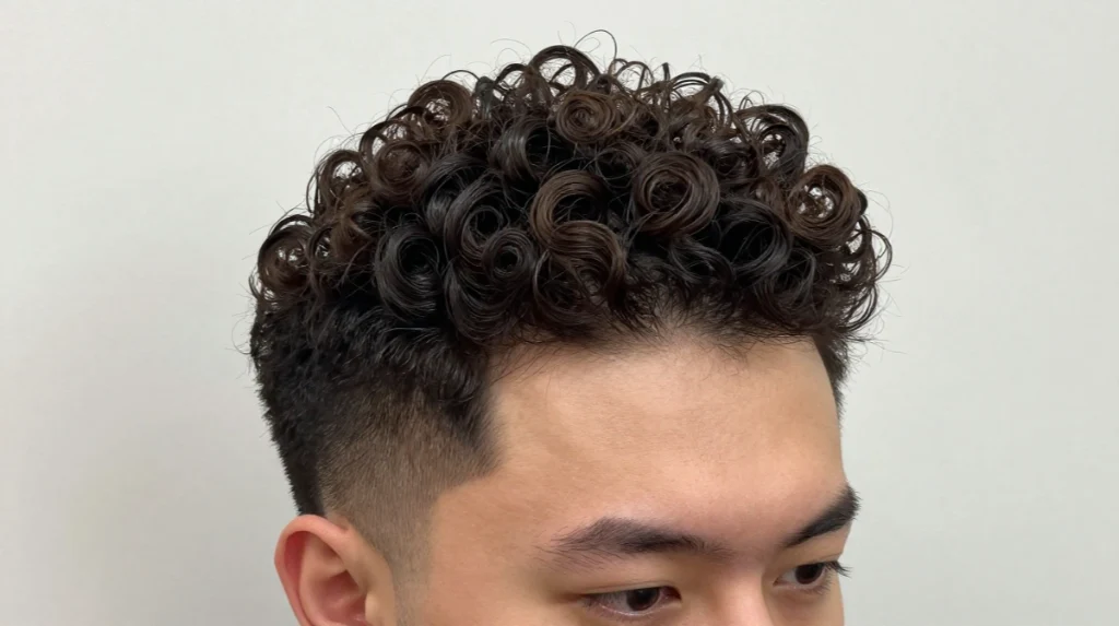 Curly Pompadour for Men