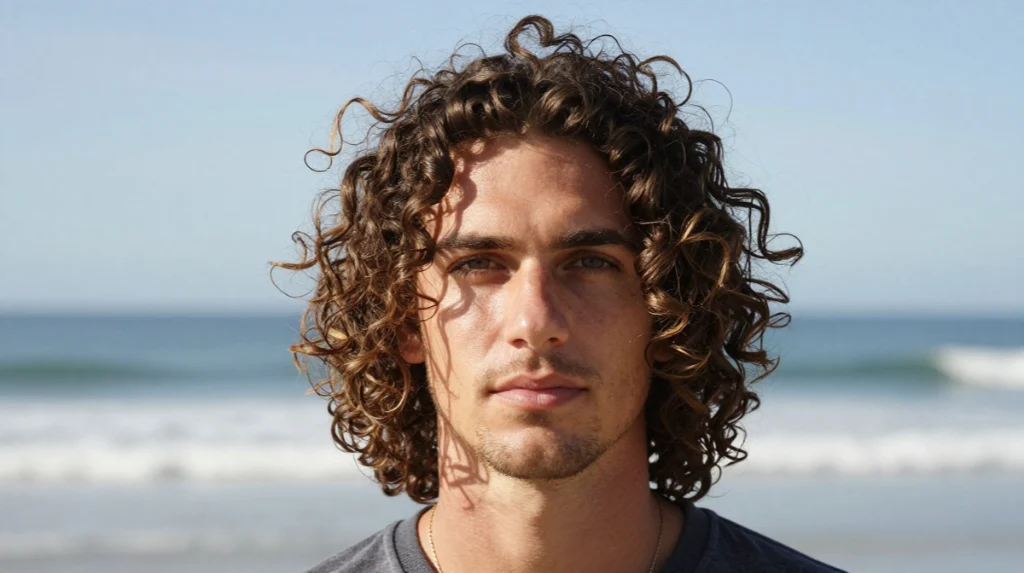 Curly Surfer Look