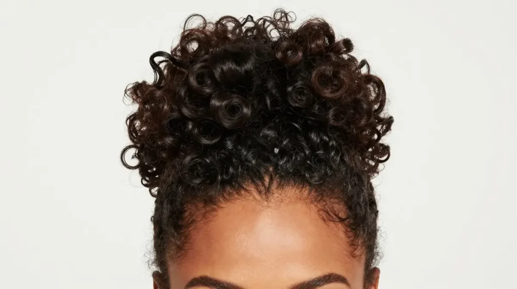 Curly Updo with Defined Curls