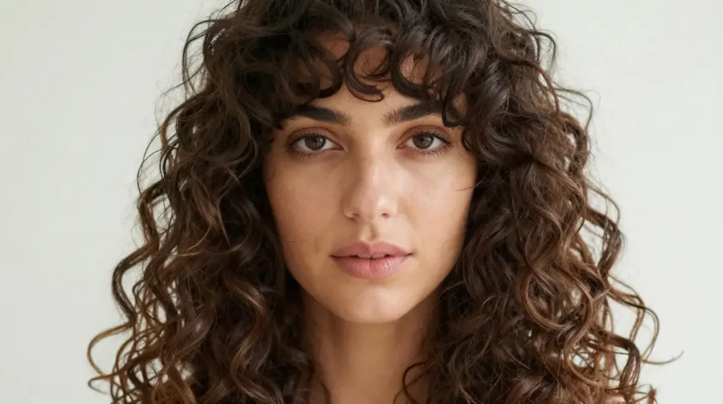 Curtain Bangs for Curly Hair