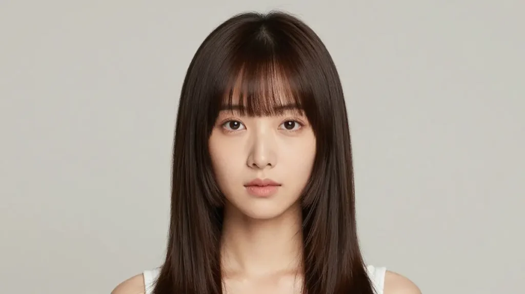 Curtain Bangs for Long or Square Faces