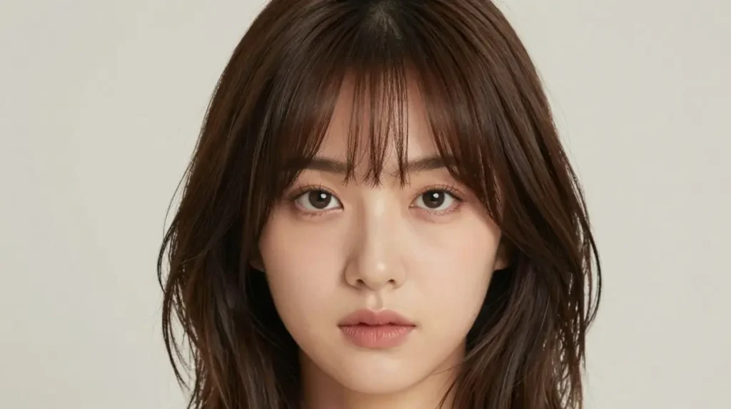 Curtain Bangs for Round Faces
