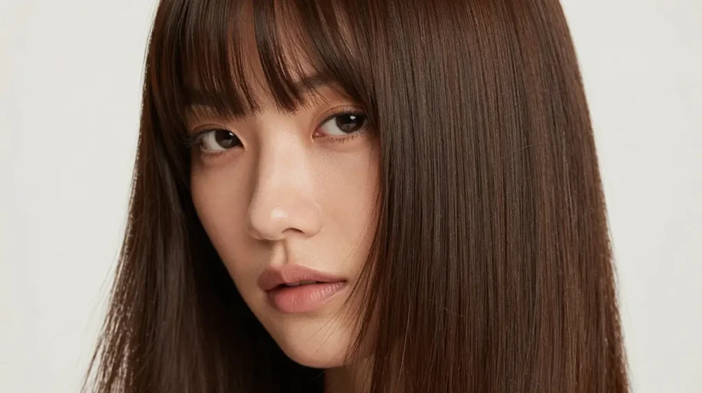 Curtain Bangs for Straight Hair