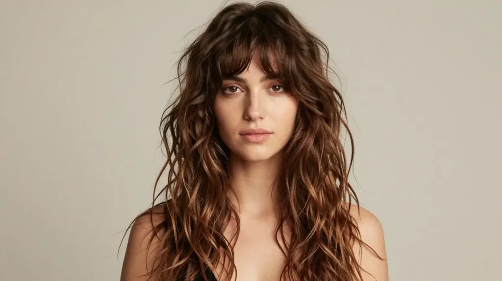 Curtain Bangs for Wavy Hair