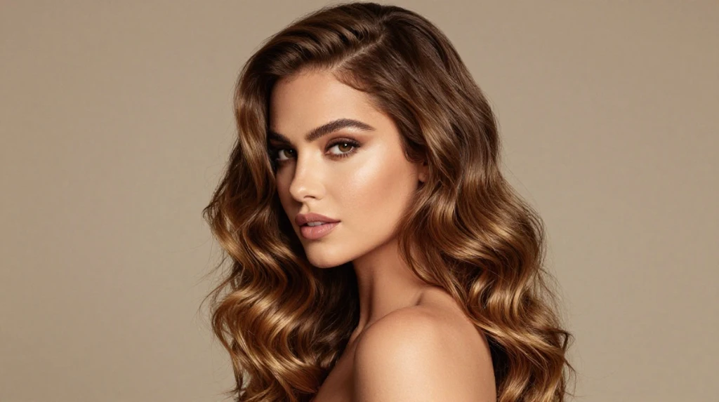 Deep Side Part with Voluminous Waves