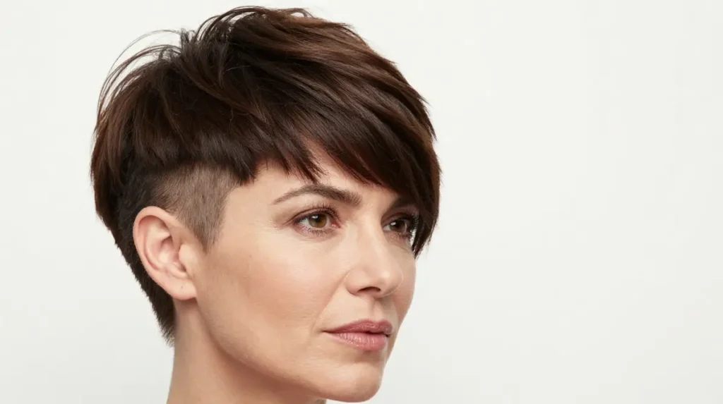 Disconnected Undercut Pixie with Length on Top
