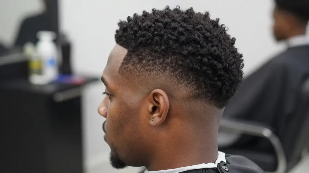 Drop Fade for a Rounded, Natural Shape