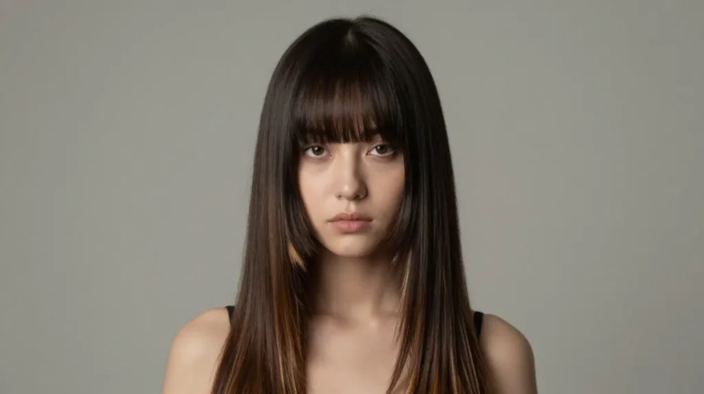 E-Girl Inspired Curtain Bangs