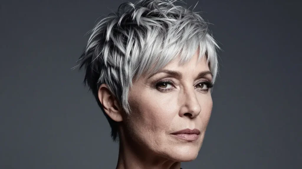 Edgy Textured Pixie for Bold Women