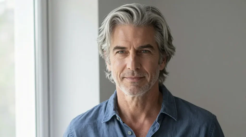 Embracing the Silver Fox Look