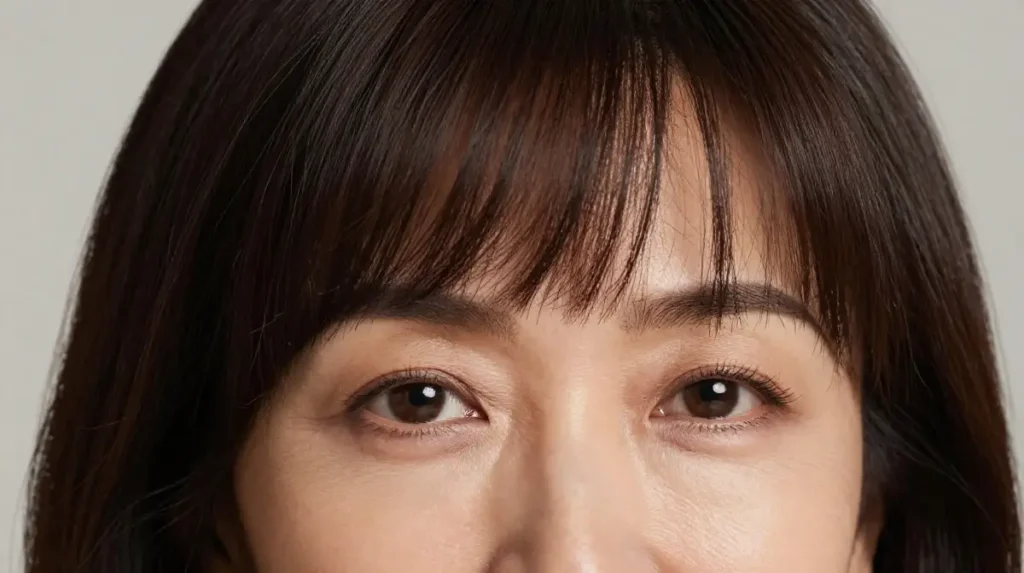 Eyebrow-Skimming Bangs