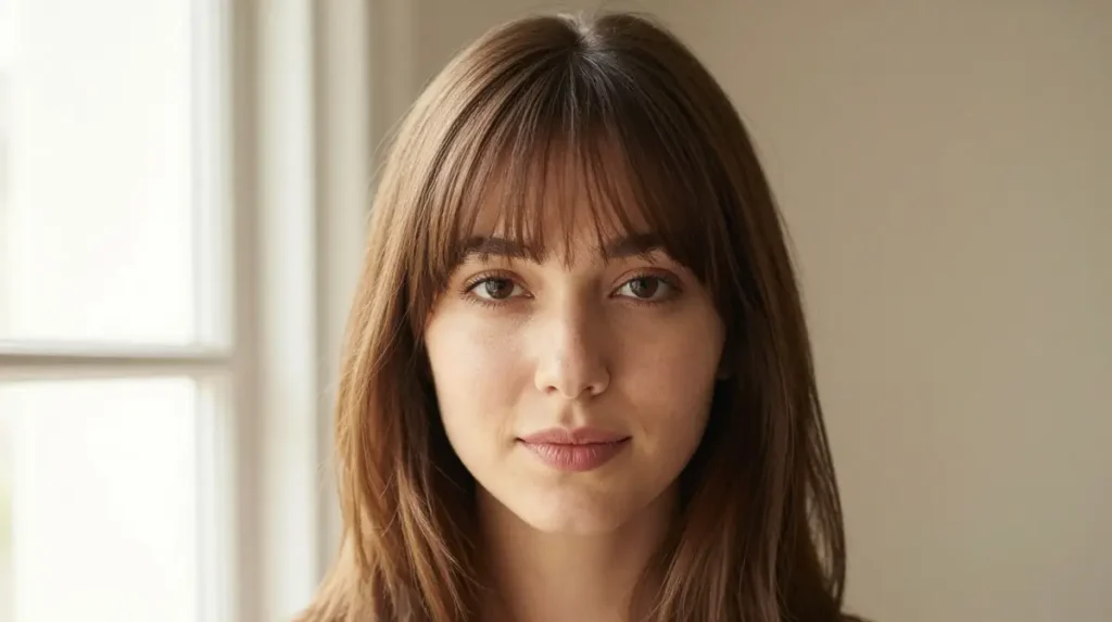 Face Framing Bangs for Square Faces