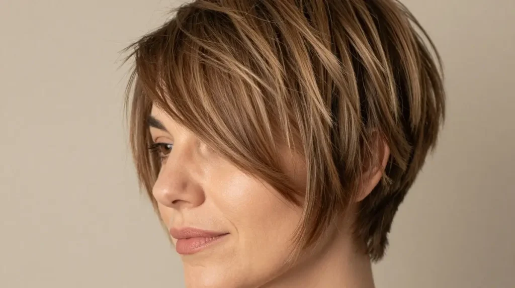 Feathered Layered Pixie