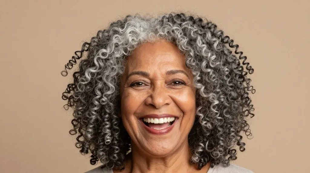 Gray Springy Afro Twists