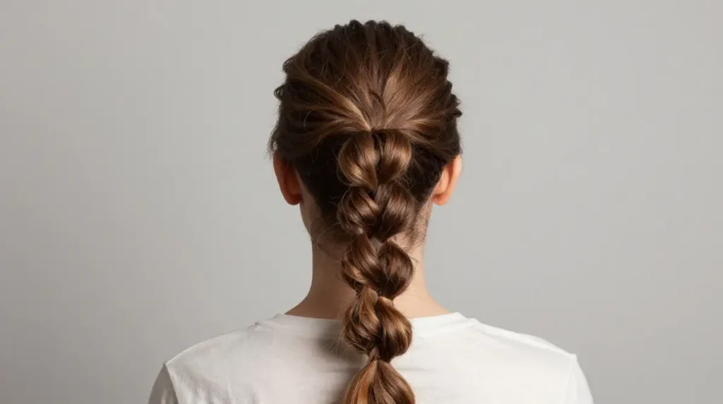 Half Up Bubble Ponytail