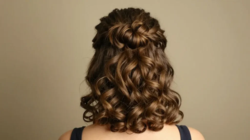 Half Up Bun with Volume