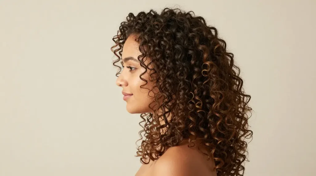 Half Up Hairstyle for Curly Hair
