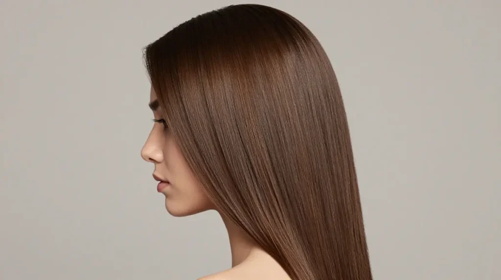 Half Up Hairstyle for Straight Hair