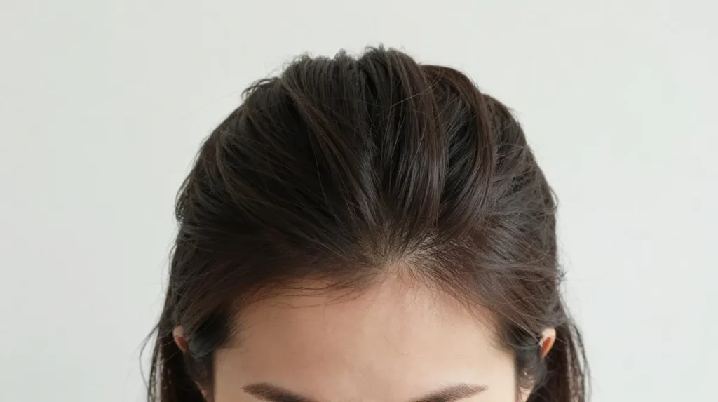 Half Up Hairstyle for Thin Hair