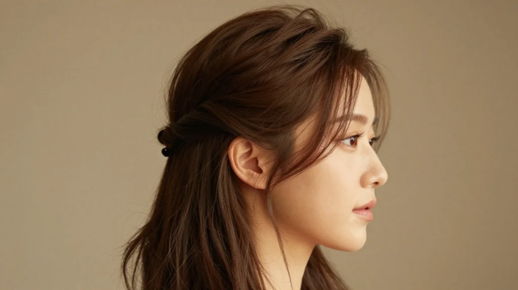 Half Up Half Down Style