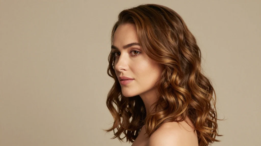 Half-Up Half-Down with Soft Waves