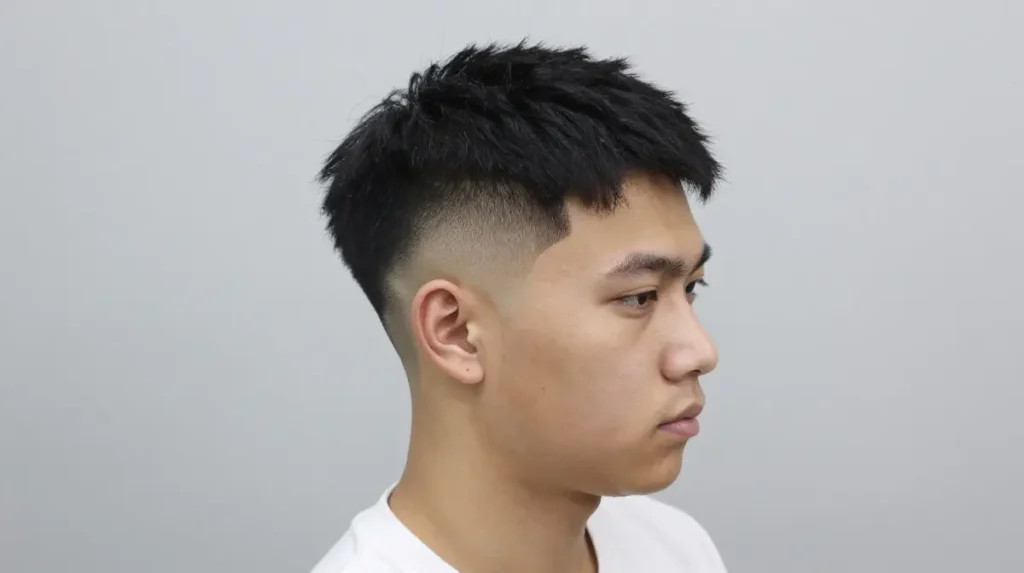 High Fade with Textured Top