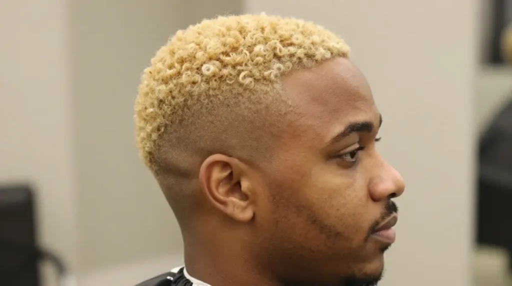 Honey Blonde Low Fade