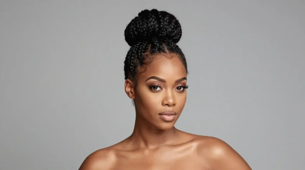 Knotless Braid Updo
