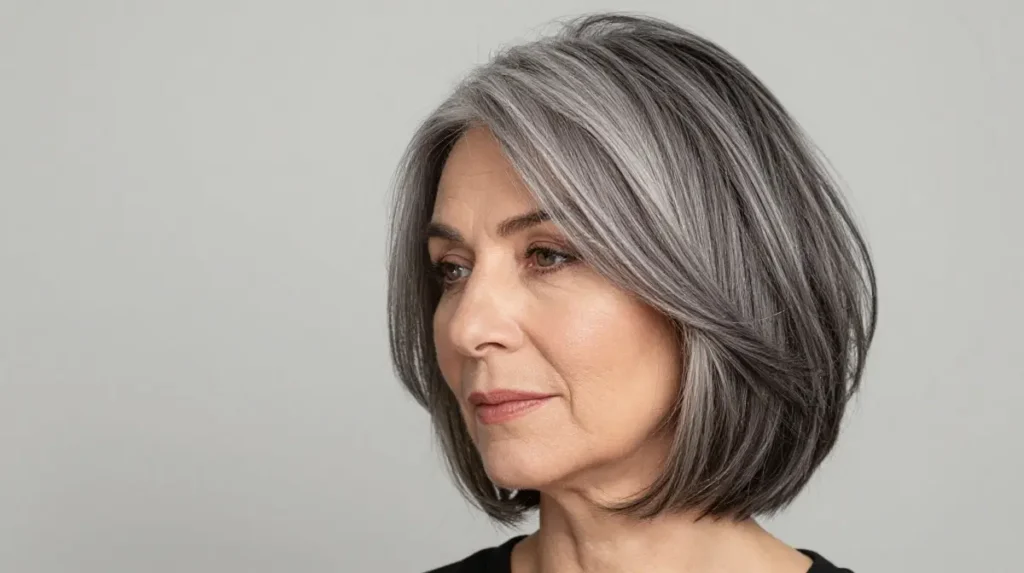 Layered Bangs with a Bob