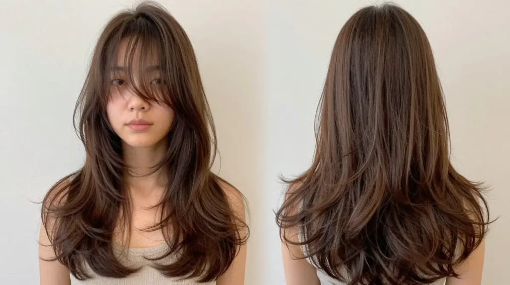 Long Layers with Face-Framing Fringe