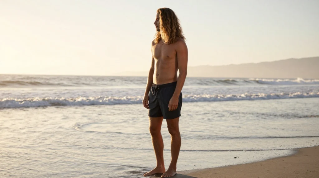 Long Surfer Hair with Natural Texture
