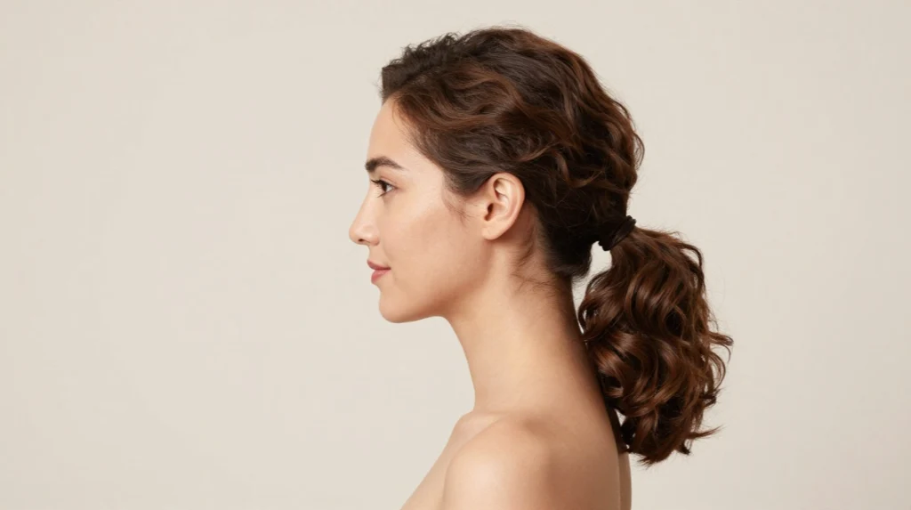 Low Ponytail with Curls