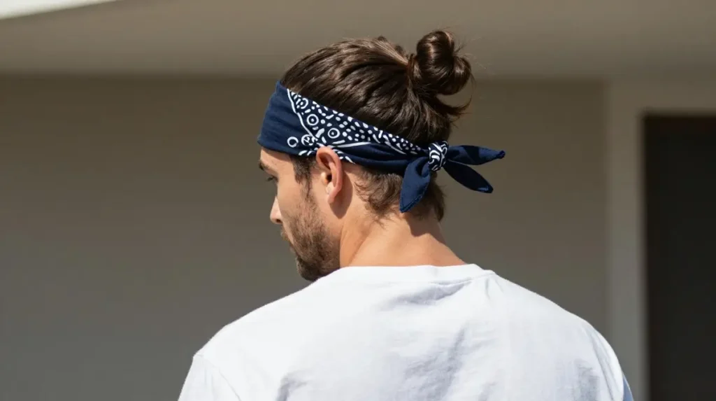 Man Bun With Bandana