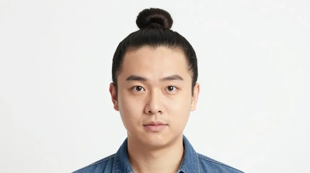 Man Bun for Round Face