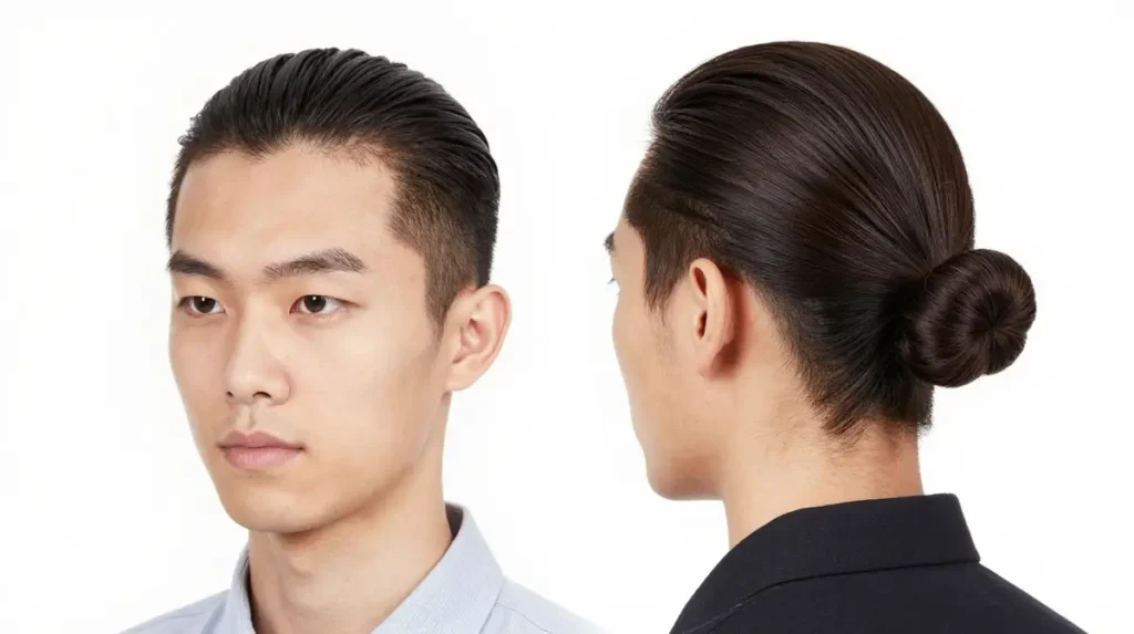Man Bun for Straight Hair
