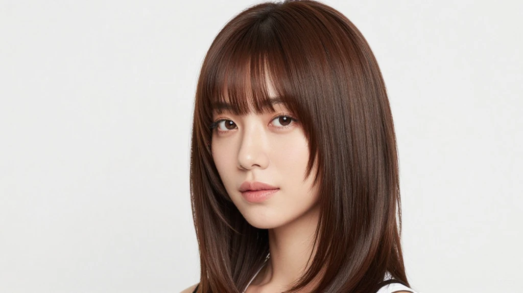 Medium Length Straight Hair with Face-Framing Layers