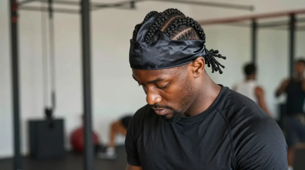 Men's Braids Gym Friendly Styling
