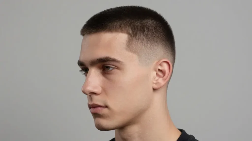 Mens Crew Cut 80s Style