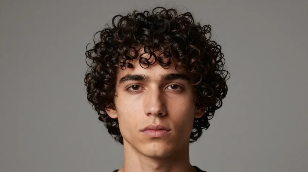 Mens Curly Perm