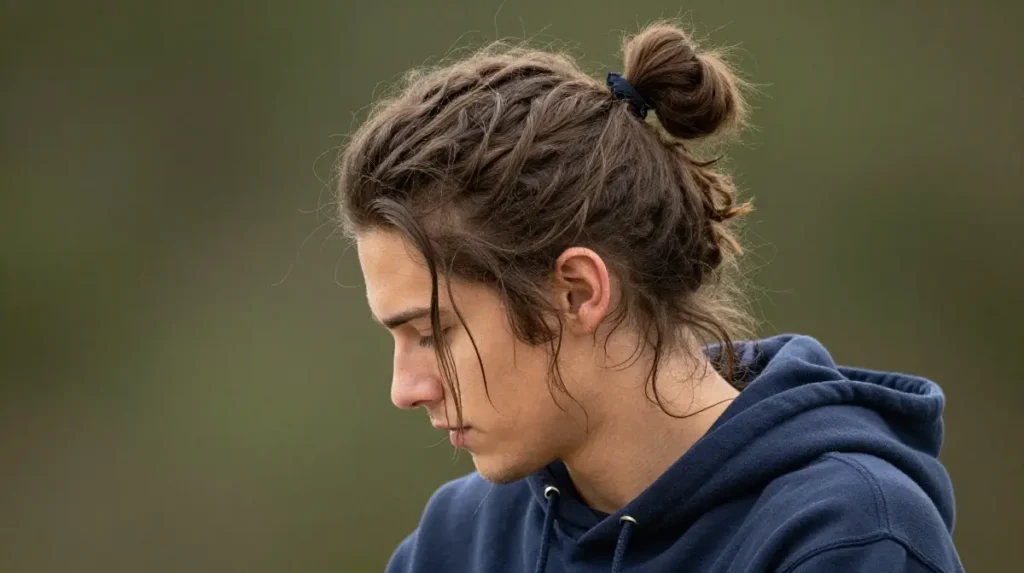 Messy Man Bun